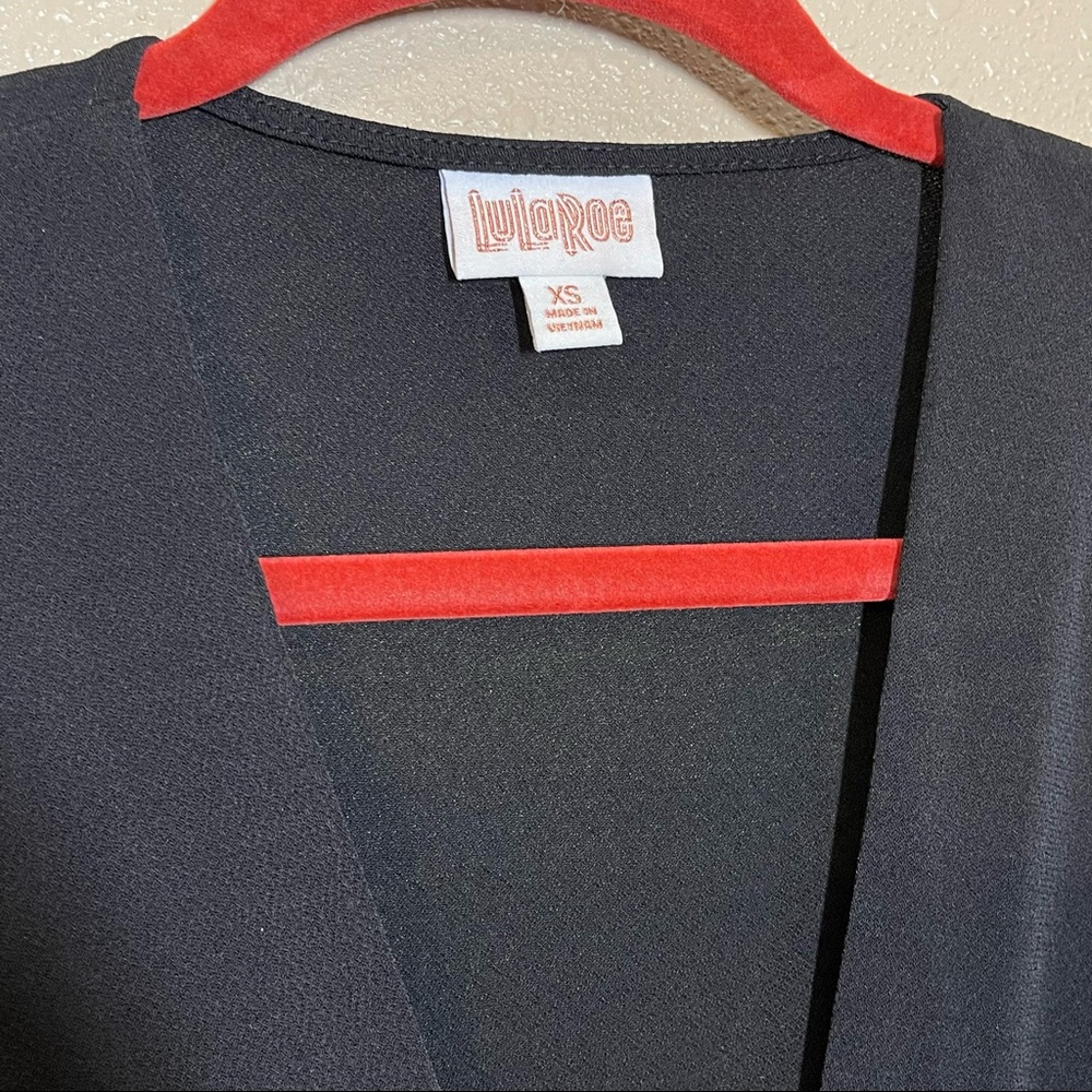 NWT LuLaRoe DeAnne Black And Gold Aztec Print Pleated Long Dress XS - Picture 4 of 8